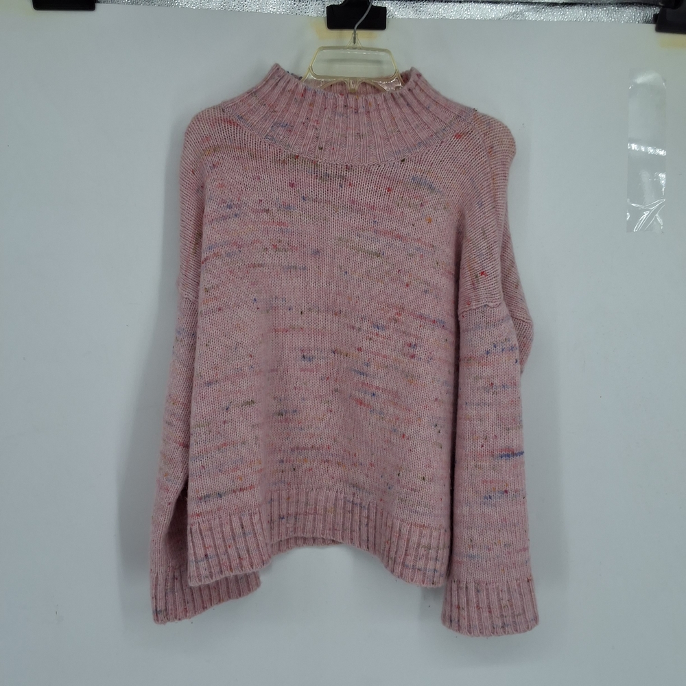 Club Monaco Large Pink Speckled Turtleneck Sweater